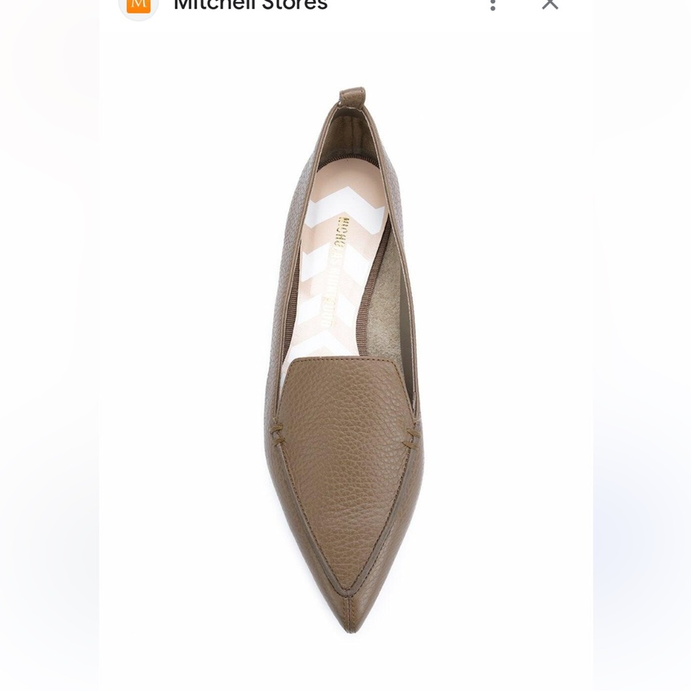 Nicholas Kirkwood Women's Mauve Leather Loafers used taupe color